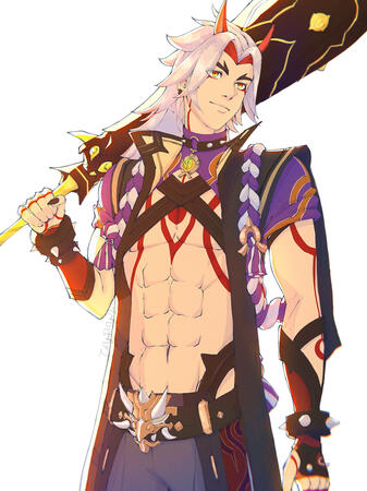 Itto fanart (Genshin Impact)